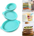Newk Silicone Round Cake Mold, 3 Packs Silicone Cake Pans Mold for Layer Cakes, Rainbow Cakes, Resin Coasters – 4”+6“+8”...