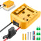 Power Wheels Adapter for Dewalt 20V Battery, Power Wheels Battery Converter Kit with Switch & Fuse & Wire Terminals & 12 AWG Wire for DIY (1-Pack)...