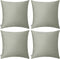 Thmyo 4-Pack 100% Cotton Comfortable Solid Decorative Throw Pillow Case Square Cushion Cover Pillowcase Sublimation Blank Pillow Covers DIY Throw ...