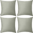 Thmyo 4-Pack 100% Cotton Comfortable Solid Decorative Throw Pillow Case Square Cushion Cover Pillowcase Sublimation Blank Pillow Covers DIY Throw ...