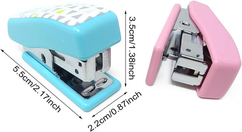 Honbay Portable Mini Cute Desktop Stapler Set with 640PCS No.12 Staples for Office School Home or Travel Use...