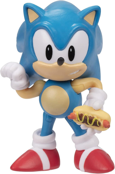Sonic The Hedgehog 2.5-Inch Action Figure Classic Sonic with Hot Dog Collectible Toy...