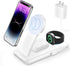 3 in 1 Wireless Charging Station for Apple, Magnetic Foldable Charger for Magsafe, Fast Charging Portable Charger Stand for iPhone 15/14/13/12/Pro...