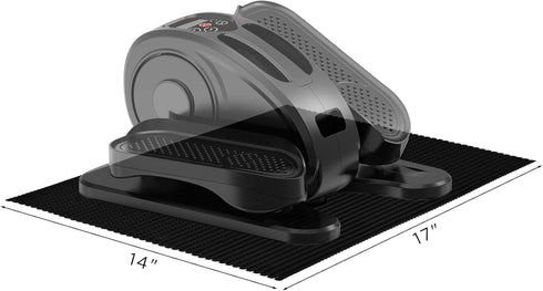 Non-slip Mat 14 x 17 INCHES, Waterproof Exercise Equipment Mat Floor Protector for Indoor Mini Cycles, Mini Elliptical Exercise Bikes and Steppers...