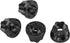 Metal RC 12mm Wheel Hex Hub Extension Combiner Compatible with 1.9/2.2inch Wheel Rim Axial SCX10 Traxxas TRX4 D90 1/10 RC Crawler (15mm, Black)...