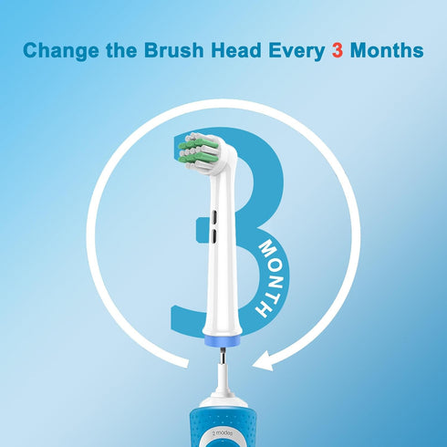 Kids Replacement Heads Compatible with Braun Oral B Kids Electric Toothbrush, Extra Soft Replacement Toothbrush Heads for Gentle Care, Kids toothb...