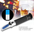 Wine Hand Held Refractometer, 0~80% Portable Alcohol Refractometer, Alcohol Meter Refractometer, for Winemaking Homebrew kit, 30 x 40 x 205 mm...