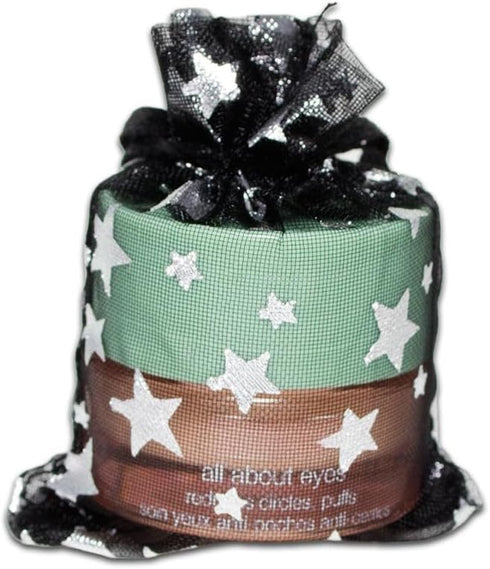 100-Pack 2x2.5 Sheer Organza Drawstring Gift Bags (X-Small) - Metallic Stars (Black/Silver) - Wedding Party Favors, Jewelry, Candy, Treats Mesh Po...