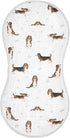 Basset Hound Dog Pattern Muslin Burp Cloths for Baby 1 Pack Soft 100% Cotton Baby Washcloths Bibs for Boy Girl...