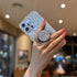 Case for iPhone 13 Pro Case Glitter Bling for Women Girls Sparkle Cover with Ring Stand Holder Cute Protective Phone Cases 6.1 inch (Silver)...