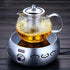 Hofu Small Clear High Borosilicate Glass Tea Pot with Removable 304 Stainless Steel Infuser, Heat Resistant Loose Leaf Teapot,Stovetop Safe, 660 m...