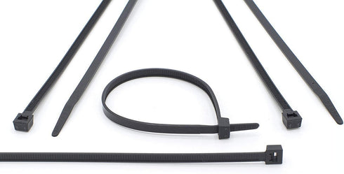 THE CIMPLE CO 17 inch Black Nylon Zip Ties (Wire, Cable Ties) - Strong - Indoor and Outdoor Rated - No Tools Needed, 100 Pack...