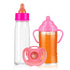 SCOM Magic Juice and Milk Nursing Bottle with Pacifier for Baby Doll Accessories, 3 Piece Pretend Play Feeding Toy Set for Age 4+ (PINK)...