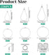 236PCS Earring Making Kit with 36PCS Beading Hoop Earring Finding Component Accessories 50PCS Earring Hooks 100PCS Jump Rings Loop and 50PCS Earri...