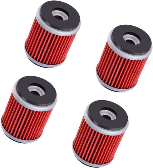 6-PACK Oil Filter Oil Filters Replacement Fit for Yamaha YZ250 XT250 YBR250 YFZ450 YFZ450R YFZ450W YFZ450X YFZ459R YZ250F YZ450F WR250F WR250R WR4...