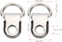 100 Sets Shoelace Hooks, Shoe Boot Laces Hooks Metal Stud Fasteners D Ring Eyelet Buckles with Rivets for Hiking Boots Repair Leather Boot Shoes...