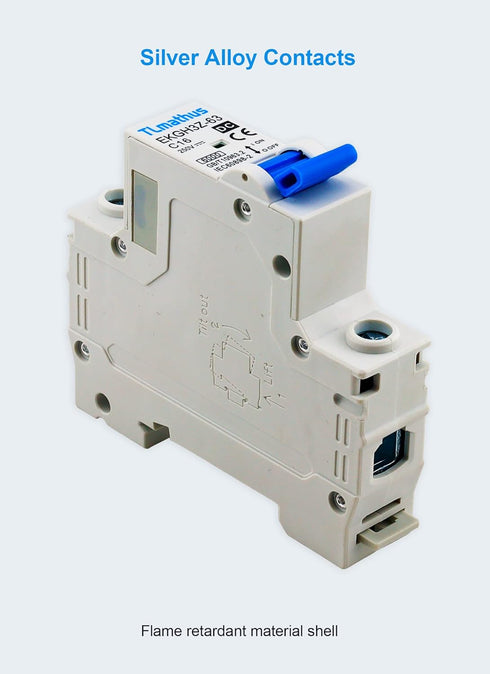 Electrical Miniature Circuit Breakers for DC Power Distribution and Protective Disconnect with DIN Rail Mounting, Air Switch for Solar PV System a...