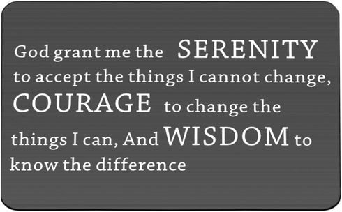 TGBJE Inspirational Wallet Card Inspirational Christian Bible Verse Gift Religious Gift Serenity Prayer Gift God Grant Me The Serenity to Accept T...