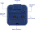 Small Battery Operated Analog Alarm Clock Silent Non Ticking, Ascending Beep Sounds, Snooze,Light Functions (Blue)...