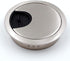 Jetland Desk Grommet for Wire Organizer - Brushed Silver, Fits 2" Hole, GBS53, 2-Pack...