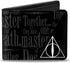 Buckle-Down Men's Wallet Together...they Make On Master Of Death./deathly Hall Accessory, -Multi, One Size...