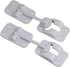 2 Pack: RV T-Style Door Holder Catch 3-1/2" for Latch Holder Camper Trailer Cargo Hatch White...