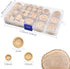 150 Pcs Wooden Handmade Buttons Sewing Round 2 Holes Buttons for Sewing Clothing Accessories, DIY Crafting Projects Decorations (15mm/20mm/25mm)...