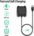 Vancle Charger for Fitbit Versa 2 (Only), Durable USB Charging Cable Dock Stand for Fitbit Versa 2 Smartwatch (Not for Versa/Versa Lite) (3.15ft/9...