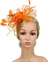 Song Qing Women's Fascinator Feather Flower Hair Clip Pin Brooch Corsage Bridal Hairband Derby Hat Cocktail Party Wedding...