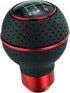 Abfer 5 Speed Shift Knobs Leather Shifter Knob Car Gear Shifting Lever Extension Fit Most Automatic Manual Vehicle (Red Line)...