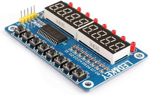 Gump's grocery 8 Bit LED 8-Bit Digital Tube 8 Keys TM1638 Display Module for AVR Arduino ARM...