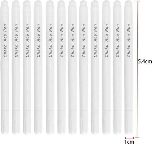 12PCS Water Erasable Fabric Marking Pen Disappearing Ink Fabric Marker Sewing Air Erasable Water Soluble Ink Pen for Embroidery Cross Stitch Handi...