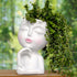 Face/ Head Planters, Women Face Small Plant/ Flower Pots with Drainage for Indoor Outdoor Succulents, White Vase Decor for Women Gifts(7 Inch)...