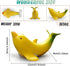 Lhocm Cute Banana Dolphin Home Decor Garden Statues, Funny Dolphin Ornaments Handmade Garden Gnomes for Garden, Home, Living Room, Office, Pool De...