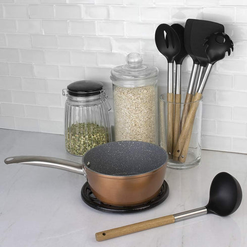 Home Basics KT41471 Pasta Server, Natural/Black...