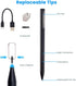 BoxWave Stylus Pen Compatible with HP Spectre x360 15t Touch (4hg39av) - ActiveStudio Active Stylus 2020, Electronic Stylus with Ultra Fine Tip fo...