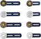 8 Pieces Expander Button, Pants Waist Silicone Extender Button, Adjustable Elastic Waist Extender Button, No-Sew Metal Extend Buttons for Women an...