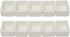 Honbay 24PCS White Plastic Watercolor Half Pans Empty Watercolor Paint Half Pans...