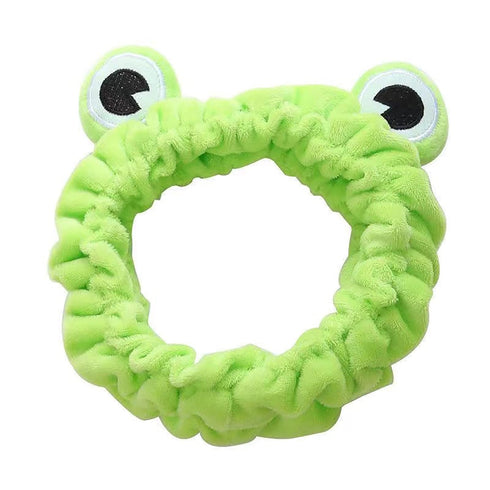 Frog Headband,Green Frog Eye Elastic Headband, for spa headband, skincare headbands, makeup headband, face wash headband, fun gifts for women (1 P...