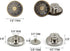 8 Sets Replacement Jean Buttons,No Sew Removable Metal Button for Jeans,17mm Button Repair Kit with Screwdriver in Plastic Storage Box.Fit for Any...