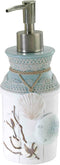 Avanti Linens - Lotion Pump/Soap Dispenser, Countertop Accessories, Farmhouse Chic Bathroom Decor (Farmhoue Shell Collection)...