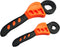 2Pcs Oil Filter Wrench Set, Car Repair Tools, Jar Openers Pipe Wrench, Rubber Strap Wrench Set for Mechanics Plumbers (Orange)...