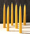 6 Packs Natural Beeswax Taper Candles- 8 inch Beeswax Candles, Smokeless and Dripless Beeswax Candles- 8 Hour Burn Time Beeswax Candlesticks- for ...