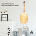 Feather Duster, Lambswool Duster for Cleaning,with Solid Wooden Handle,Leather Hang Strap,Anti-Static 14.9 inchs Washable Reusable Small Hand Dust...