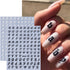 8 Sheets Retro English Letters Nail Stickers for Nail Art - Black White Gold Silver Retro English Nail Art Decals 3D Self-Adhesive Letter Nail Sti...