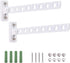 Wall Mount Clothes Hanger Stainless Steels Laundry Hanger Dryer Rack White Retractable Clothes Rack Wall Hangers for Clothes Closet Wall Mounted C...