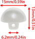 Plastic ABS Mushroom Half Dome Button Buttons 15mm Pearl White Suitable for Sewing Garments Sweaters Windbreakers and Other Decorative Buttons -30...