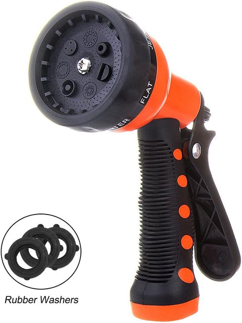 Garden Hose Nozzle Hand Sprayer 7 Pattern High Pressure Watering Nozzles Spray Gun...