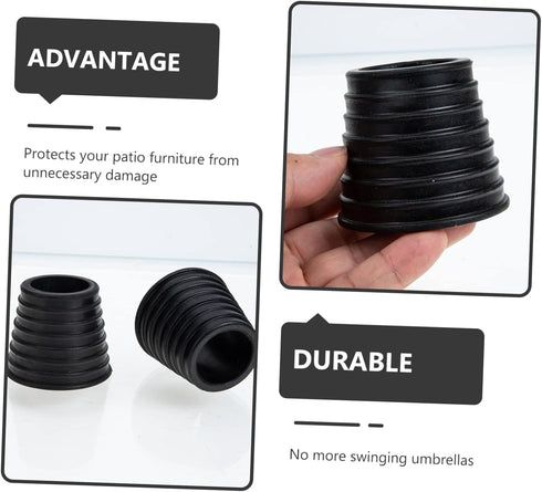 2 Pcs Rubber Umbrella Ring Patio Table Umbrella Poles Smaller Umbrella Pole Patio Parasol Hole Ring Plug Umbrella Base Patio Umbrella Hole Ring Um...