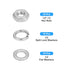 Hex Nuts Assortment Kit (1/2"-13 Hex Nuts with 1/2 Flat Washers & Split Lock Washers) 30Pcs, 304 Stainless Steel Hexagon Nut Hardware Kit...